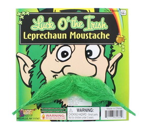 Forum Novelties St. Patrick's Green Costume Leprechaun Moustache One Size