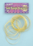 Forum Novelties 50 Gold Bangle Costume Bracelets