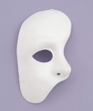 Forum Novelties White Half Phantom Of The Opera Adult Costume Mask