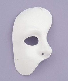 Forum Novelties White Half Phantom Of The Opera Adult Costume Mask