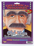 Old Man Costume Eyebrows & Moustache