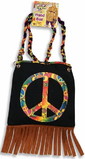 Forum Novelties FRM-61743-C 60's 70's Hippie Peace Sign Costume Hand Bag Purse