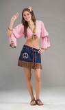 Forum Novelties Sexy Generation Hippie Chickie Costume Skirt Adult One Size Fits Most
