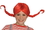 Forum Novelties Pippi Longstocking Red Costume Wig