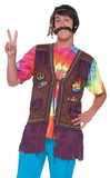 60's 70's Fringed Hippie Male Costume Vest Adult