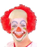 Circus Clown Baldy Costume Headpiece Accessory