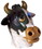 Adult Deluxe Latex Animal Costume Mask - Cow