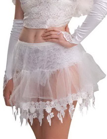 Forum Novelties Angel White Crinoline Slip w/Lace Costume Accessory Adult OSFM