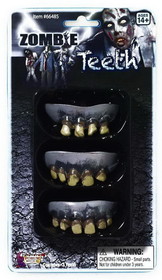 Forum Novelties Zombie Prosthetic Teeth Costume Accessory - Set of 3