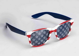 Forum Novelties Patriotic Red, White, And Blue Adult Costume Sunglasses One Size Fits Most