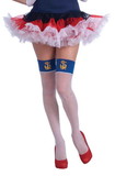 Forum Novelties Lady In The Navy Nautical Fishnet Costume Thigh Highs One Size