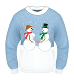 Forum Novelties Ugly Christmas Snow Couple Adult Sweater