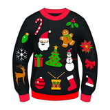 Forum Novelties Ugly Christmas Icon Adult Sweater