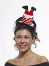Forum Novelties FRM-69549-C Santa Stuck In Chimney Mini Costume Hat Headband Adult