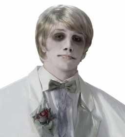 Forum Novelties Ghostly Gentleman Grey/White Costume Wig Adult One Size Fits Most
