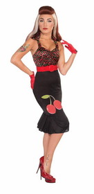 Forum Novelties Retro Pin Up Girl Cherry Anne Costume Dress Adult X-Small/Small
