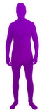 Forum Novelties Disappearing Man Stretch Costume Jumpsuit Teen: Neon Purple One Size Fits Most