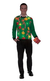 Forum Novelties Tis The Season Light-Up Adult Ugly Christmas Sweater