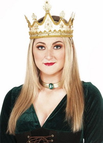 Golden Queen Adult Costume Crown