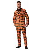 Forum Novelties Men's Halloween Pumpkin Suit & Tie Costume Size X-Large