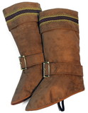 Forum Novelties Santa Claus Deluxe Brown Boot Top Covers One Size