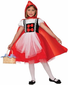 Forum Novelties Red Riding Hood Dress With Cape Costume Child Medium
