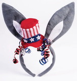 Democratic Donkey Ears Patriotic Costume Headband