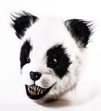 Forum Novelties FRM-77702-C Scary Panda Latex Adult Costume Mask