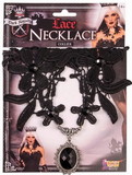 Forum Novelties Dark Royalty Black Lace Adult Costume Necklace