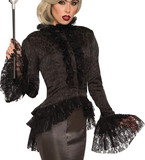 Forum Novelties Dark Royalty Queen Blouse Women's Costume Top - Black