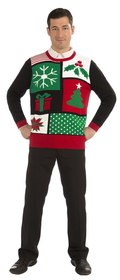 Forum Novelties Jolly Holiday Ugly Christmas Sweater Adult