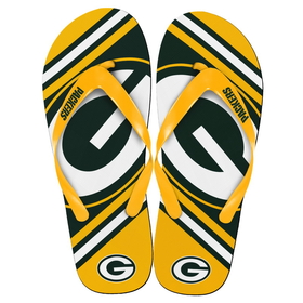 Forever Collectibles Green Bay Packers NFL Unisex Big Logo Flip Flops