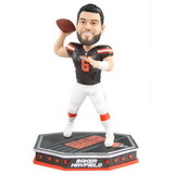 Forever Collectibles Cleveland Browns Baker Mayfield #6 Removable Helmet Base NFL Resin Bobblehead
