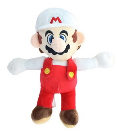 Chucks Toys GDS-8N-01MLFI-FMAR-C Super Mario 8.5 Inch Character Plush, Fire Mario