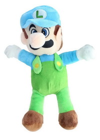 Chucks Toys GDS-8N-01MLFI-ILUI-C Super Mario 8.5 Inch Character Plush, Ice Luigi