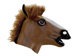 Brown Horse Head Mask Costume Accessory