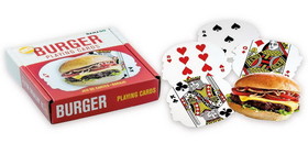 Gamago GMG-SF1925-C Hamburger-Shaped Playing Cards 52 Card Deck + 2 Jokers