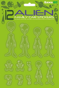Gamago GMG-SF1956-C GAMAGO Alien Family Car Stickers Set of 12