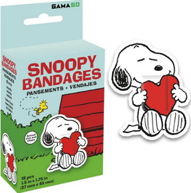 Gamago GMG-SF2053-C Peanuts Snoopy Self-Adhesive Bandages | 18 Count