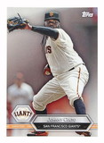 Games Alliance San Francisco Giants MLB Crate Exclusive Topps Card #45 - Johnny Cueto