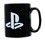 Games Alliance PlayStation Logo and Icons Black Ceramic Coffee Mug
