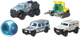 Fisher-Price HBR-FMX40-C Jurassic World Matchbox Die-Cast Vehicle 5-Pack | Island Transport Team