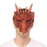 HMS HMS-72-7248_RED-C Supersoft Fantasy Red Dragon Adult Costume Mask