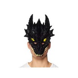 HMS Supersoft Black Dragon Child Costume Half- Mask