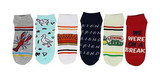 Hypnotic Socks HYP-IN2785-C Friends Womens Novelty Low-Cut Socks, 5 Pairs, Size 4-10