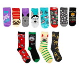 Hypnotic Socks HYP-IN4023-C Unleash the Holiday Cheer Womens 12 Days of Socks in Advent Gift Box