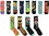 Hypnotic Socks HYP-IN4044-C Nickelodeon Mens 12 Days of Socks in Advent Gift Box