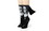 Hypnotic Socks HYP-TK466-C The Nun Athletic Crew Socks with 3D Print - Breathable Black Tube Socks - 1 Pair
