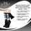 Hypnotic Socks HYP-TK466-C The Nun Athletic Crew Socks with 3D Print - Breathable Black Tube Socks - 1 Pair
