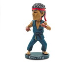 Icon Heroes ICH-58637-C Street Fighter Evil Ryu 8-Inch Resin Bobblehead Figure | Toynk Exclusive